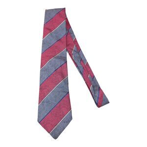 Fendi Tie 100% Silk Stripe Luxury Designer Men’s Necktie Made in Italy